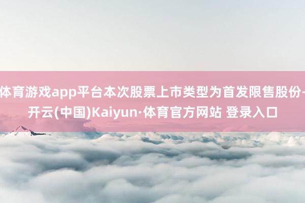 体育游戏app平台本次股票上市类型为首发限售股份-开云(中国)Kaiyun·体育官方网站 登录入口