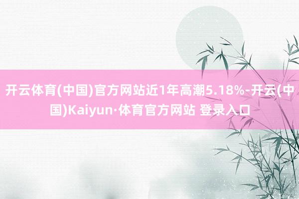 开云体育(中国)官方网站近1年高潮5.18%-开云(中国)Kaiyun·体育官方网站 登录入口